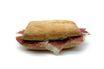Iberian Ham sandwich on ciabatta bread