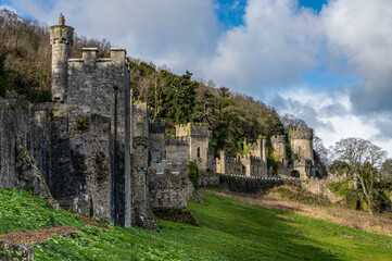 Fototapeta na wymiar Gwrych Castle near Abergele North Wales