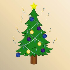 christmas tree vector