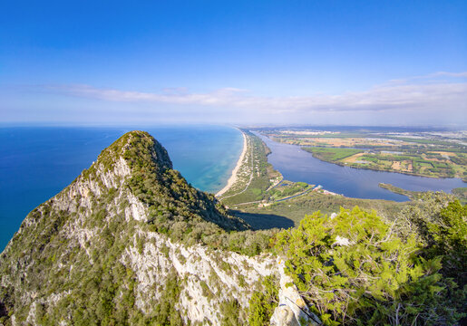 Mount Circeo (Latina, Italy) - The famous mountain on the Tirreno sea, in the province of Latina, very popular with hikers for its beautiful landscapes.