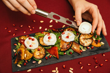 Roasted Vegetable Salad with Goat Cheese