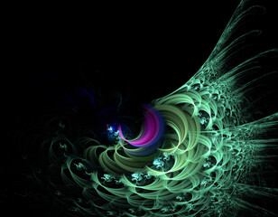 abstract digital fractal fantasy design background