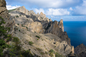 Karadag nature reserve in the Republic of Crimea, Russia. October 6, 2020