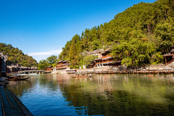  Beautiful scenery of Fenghuang ancient town