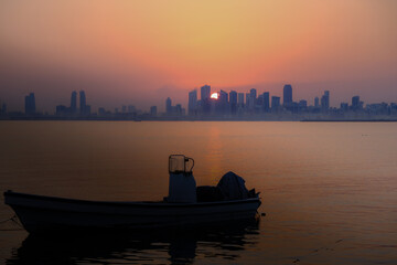 sunrise on the river