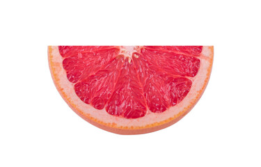 Orange slice isolated on white background