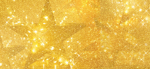 FOND DORÉ BRILLANT ÉTOILÉ