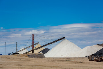 Salt fields close to Phan Rang Vietnam