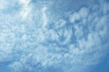 blue sky with clouds in the evening