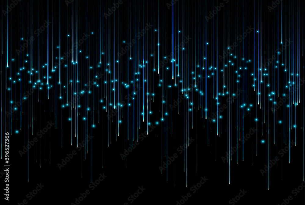 Poster Abstract digital particles. Vector abstract big data visualization.