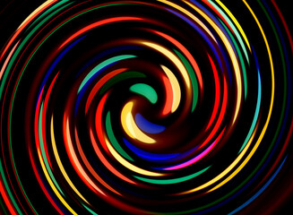 spiral colorful motion blur abstract background