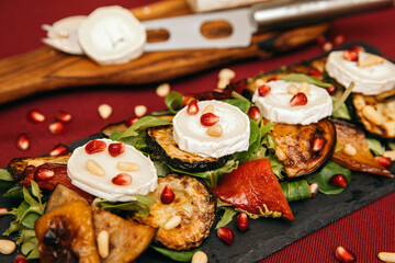 Roasted Vegetable Salad with Goat Cheese