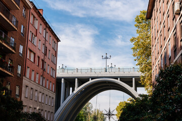 Segovia Viaduct of Madrid. The structure had always been a place that many people chose to commit suicide