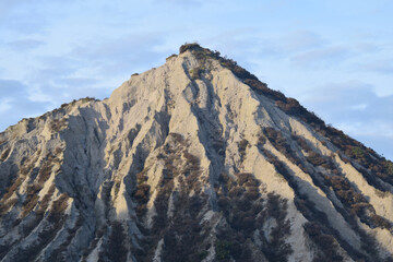 A sky tip in the abandoned Glynn Valley China Clay Works Temple Bodmin Moor Cornwall