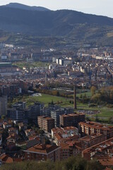 Urbanscape in the city of Bilbao