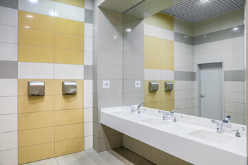 Fototapeta na wymiar public washroom design