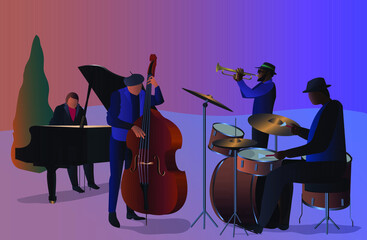 Fototapeta premium musician playing music