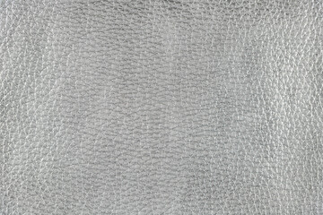 Silver metallic color natural luxury  leather texture . Abstract background  pattern with copy...