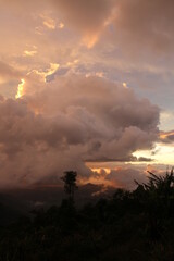 Storm clouds on Sabah, Borneo.