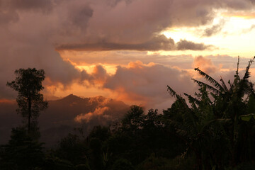 Storm clouds on Sabah, Borneo.