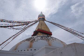 Boudhanath stupa is one of the largest stupa in the world, which is located in Kathmandu, Nepal as well as it is already declared World Heritage Site by UNESCO