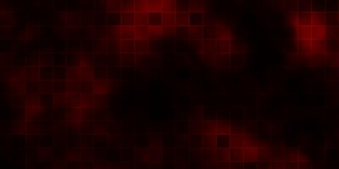 Dark Red vector template with rectangles.