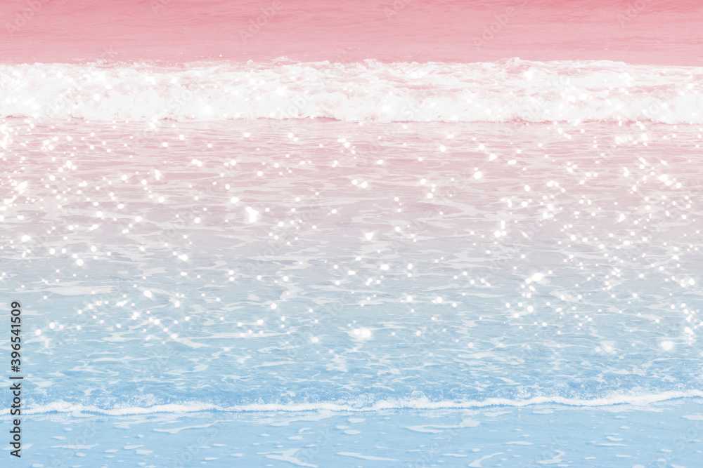 Canvas Prints pastel ombre ocean waves background image