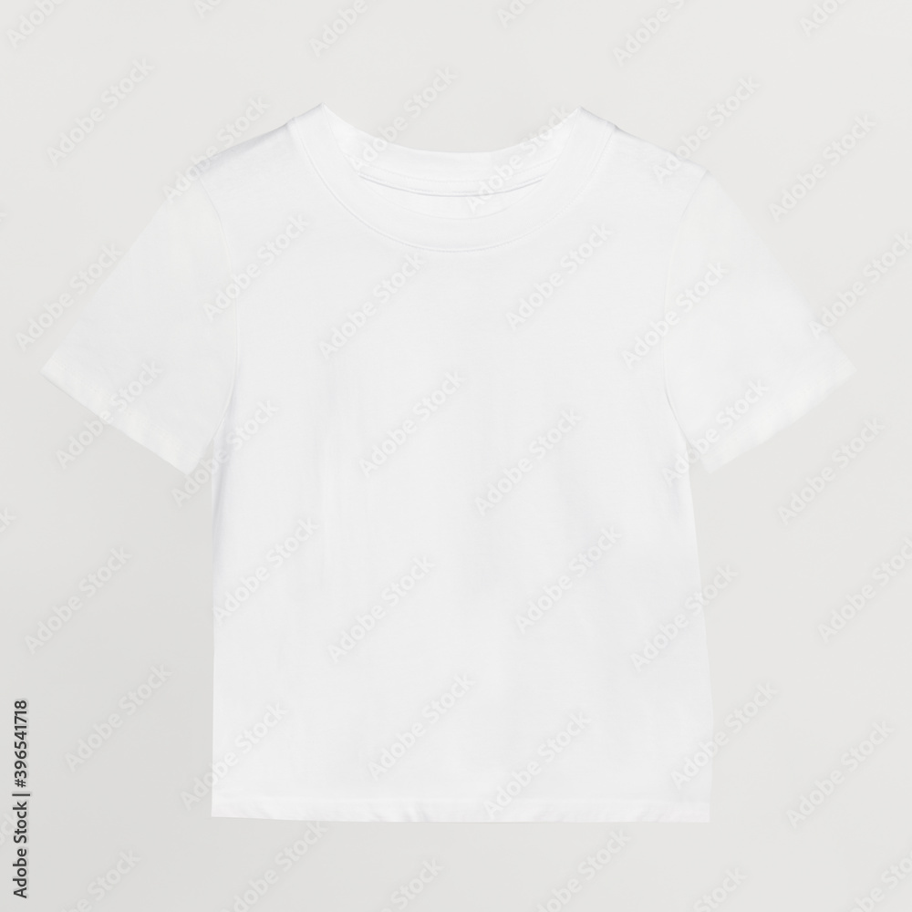 Wall mural Simple white t-shirt mockup