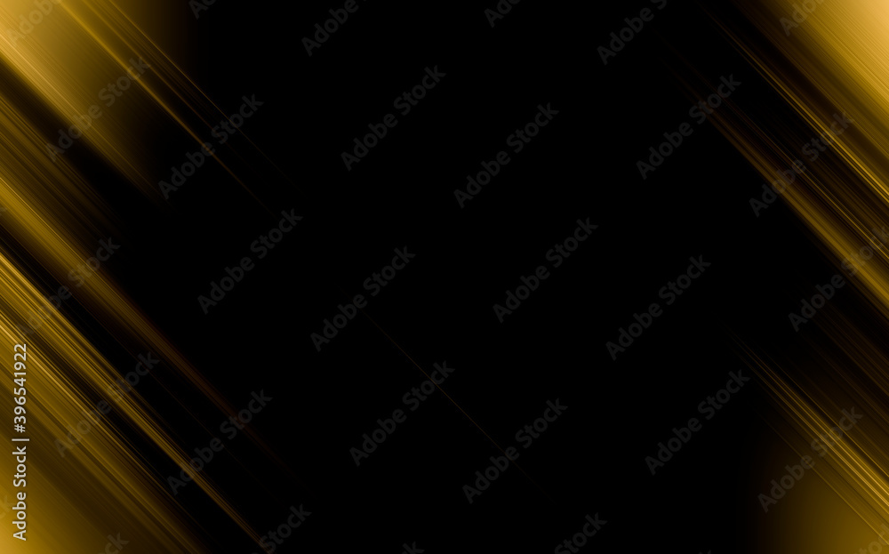 Leinwandbilder abstract black and gold are light with white the gradient is the surface with templates metal textur