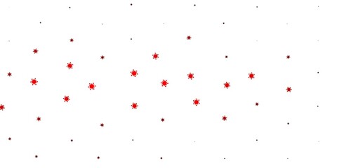 Light red vector background with covid-19 symbols.