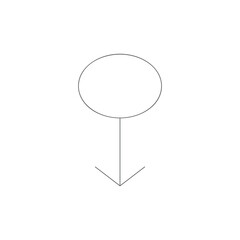 Arrows drag down  icon vector isolated on background. Trendy sweet symbol. Pixel perfect. illustration EPS 10. - Vector 