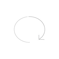 Arrows rotate  icon vector isolated on background. Trendy sweet symbol. Pixel perfect. illustration EPS 10. - Vector 