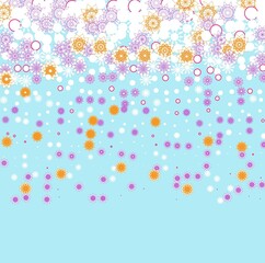 christmas background with snowflakes