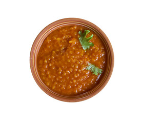 Moroccan  pumpkin and red lentil soup