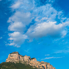 Fototapeta na wymiar Clouds, Peña Montañesa, Sobrarbe, Huesca, Aragon, Spain, Europe