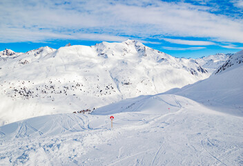ski slope in Ski Arlberg, Austria