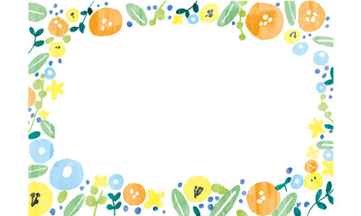 Scandinavian floral vector background illustration