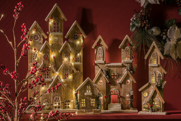 .decorations with lights for the Christmas period