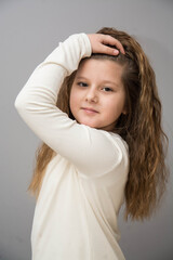 Naklejka premium Portrait of a little girl