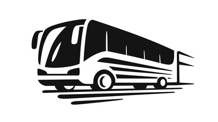 sightseeing bus emblem on white background © bioraven