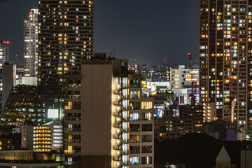 Fototapeta na wymiar 文京シビックセンター展望台から見える東京夜景