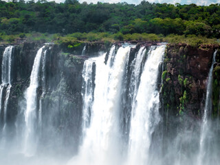 waterfall in the forest iguazu falls 