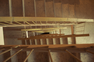 Old staircase in the house