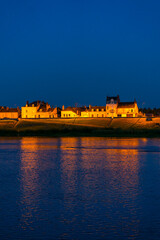 River by night, Bois City, Loir-et-Cher Department, The Loire Valley, France, Europe