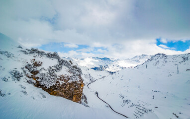 ski slope in Ski Arlberg, Austria