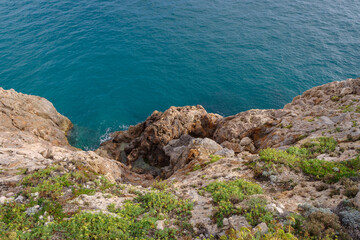 Ligurian rocky coastline, Italy