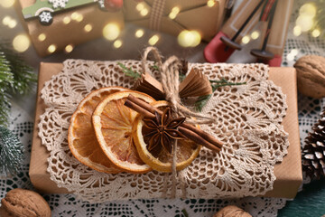 creative diy gift boxes for Christmas in vintage style