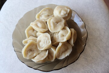 Dumplings on a plate