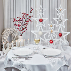 christmas table setting