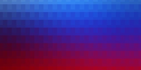 Light Blue, Red vector background with rectangles.